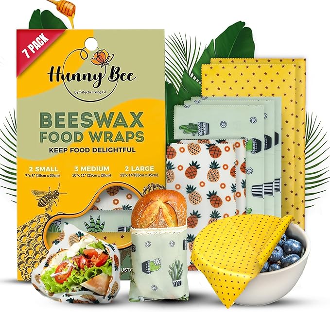 Round Beeswax Food Wraps - Beehive Naturals